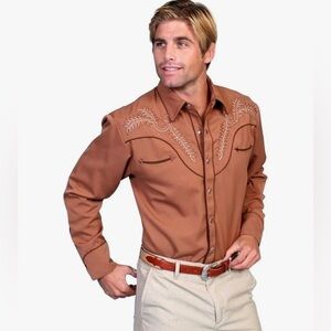 Scully Western Shirt Men’s size M Bootstitch Embroidery